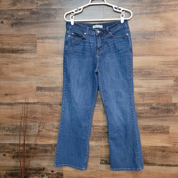 Vtg Levi's Jeans 10 S Perfectly Slimming Bootcut Tummy Control Mid Rise Y2K - Picture 2 of 12